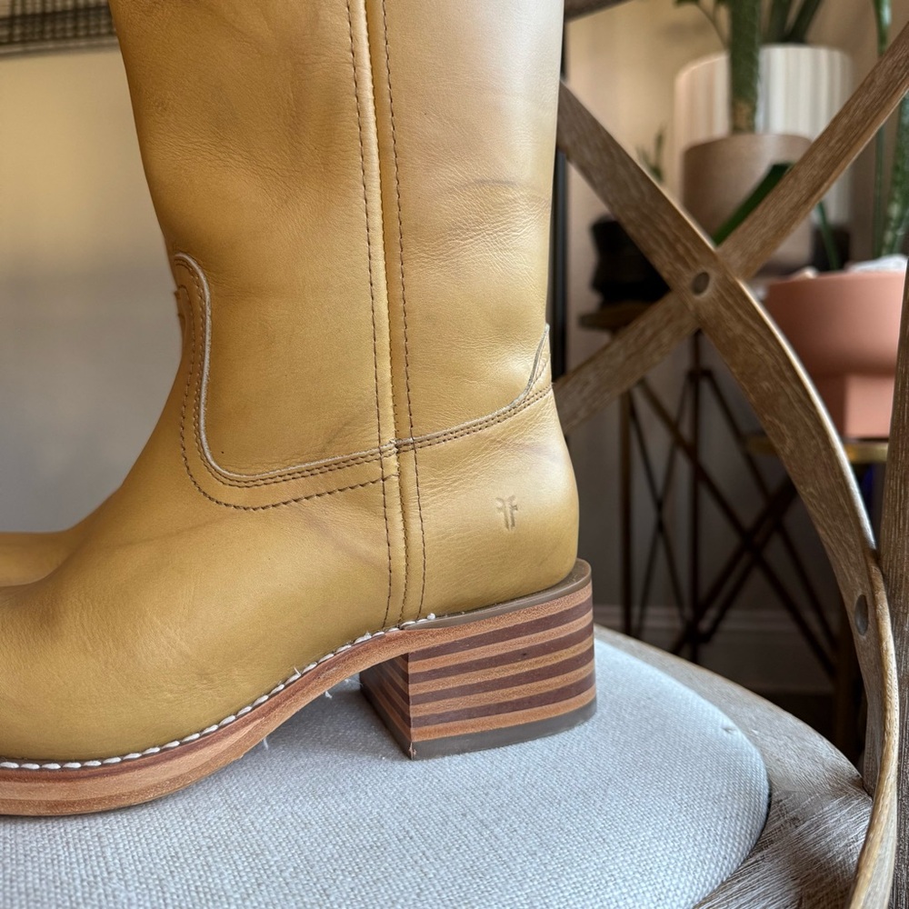 Frye campus 14L wide calf boots banana - Picture 5 of 9